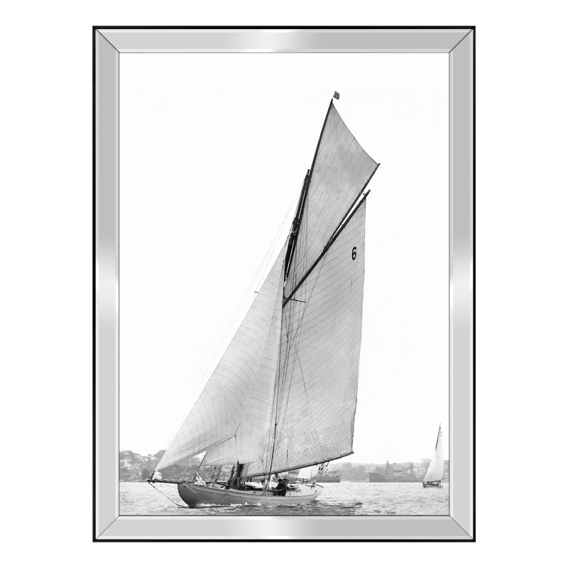 一幅带有金属框架的玻璃画“悉尼” - Moinat - 画 - 各种的 一幅带有金属框架的玻璃画“悉尼” - Moinat - 画 - 各种的