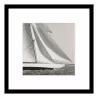 Un tableau \"Yacht\" sous verre avec cadre bois - Moinat - Painting - Miscellaneous