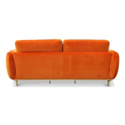 Ein „Wave By Moinat“-Sofa mit Samtbezug