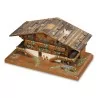 A model of a wooden Swiss chalet - Moinat - Decorating accessories