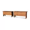 A wooden grain box. Upper country - Moinat - Buffet, Bars, Sideboards, Dressers, Chests, Enfilades