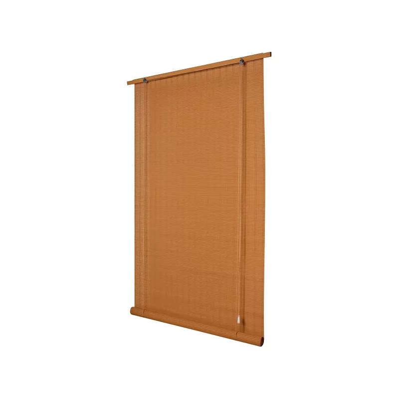 An American awning in woven wood in a chamois color - Moinat - Living of lights
