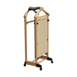mute valet in light beech wood, electric model.
