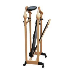 mute valet in light beech wood, electric model.