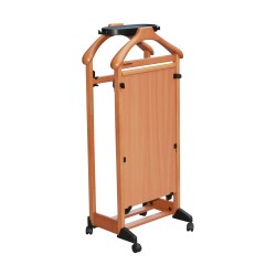 mute valet in stained beech wood, electric model.