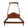 Louis XVI canopy bed in cherry wood with marquetry. Era - Moinat - Bed frames