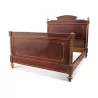 A Napoleon III mahogany bed. To be restored - Moinat - Bed frames