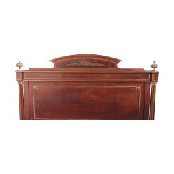 A Napoleon III mahogany bed. To be restored