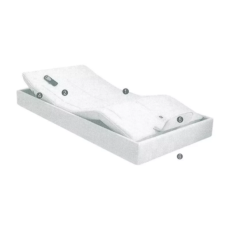 \"Treca de Paris\" Super CAD electric bed base with 5 plans of - Moinat - Bed bases