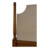 Canopy bed in patinated beech with 4 turned columns, headboard - Moinat - Bed frames