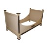 Empire bed in walnut painted taupe gray - versailles et - Moinat - Bed frames