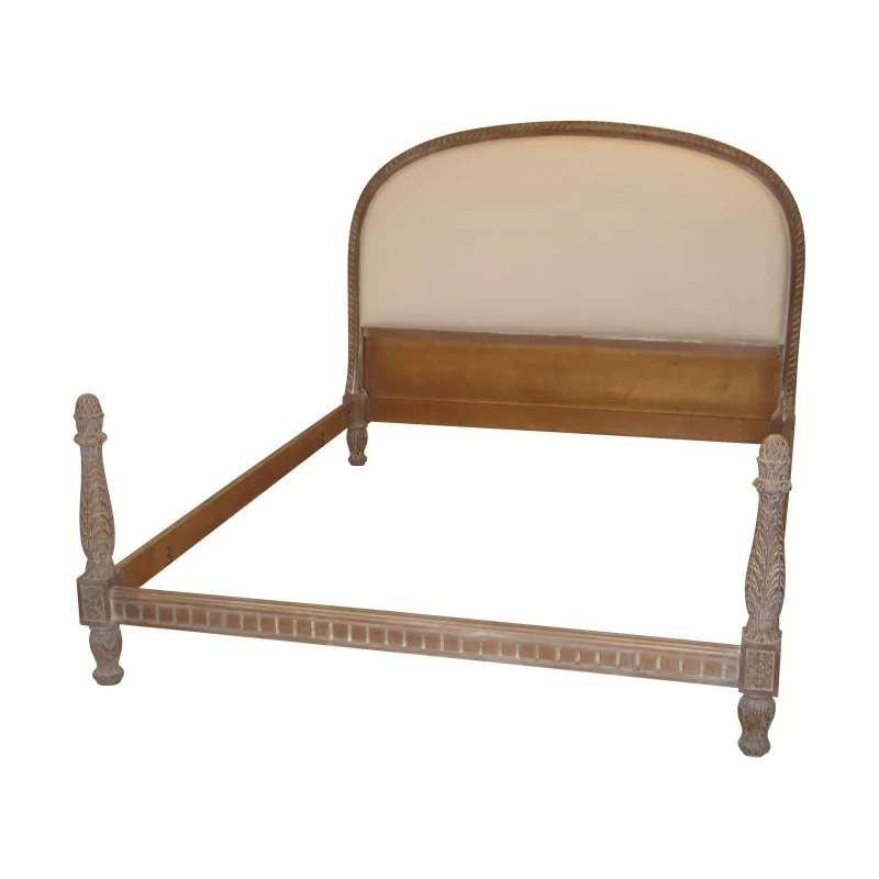 张路易十六“Borelli”风格床架，带床头板和床尾板 - Moinat - 床框架