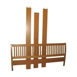 Lit moderne en hêtre 2 places, avec sommiers.