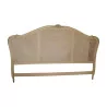 Louis XV headboard in cane beech and white lacquer with - Moinat - Elisabeth Boss