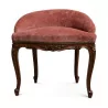 路易十五梳妆椅，胡桃木锈色山毛榉制成 - Moinat - 扶手椅