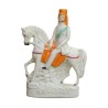 Une paire de cavalier staffordshire en faïence - Moinat - Accessoires de décoration