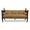 A walnut executive sofa / daybed - Moinat - Sofas