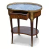 A kidney table in inlaid rosewood - Moinat - End tables, Bouillotte tables, Bedside tables, Pedestal tables