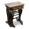 A lot of Galle table signed “Nancy 1910” - Moinat - Nest of tables