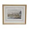 A stone engraving, View of the castle of Prangins - Moinat - Prints, Reproductions
