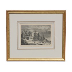 Ein Holzschnitt, Schloss Prinz Jérôme Napoleon