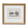 A woodcut, Park of the Villa Napoleon. Swiss. - Moinat - Prints, Reproductions