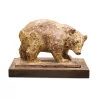 A painted \"Bear\" ceramic signed Pierre Blanc - Moinat - Bronzes