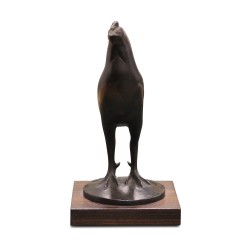 一枚“公鸡”铜牌，署名皮埃尔·布兰克。 (1902 - 1986)
