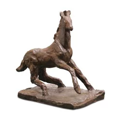 Ein bronzener „Poulain“, signiert von Pierre Blanc. (1902 - 1986)