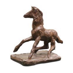 Ein bronzenes „Fohlen“, signiert von Pierre Blanc. (1902 - 1986)
