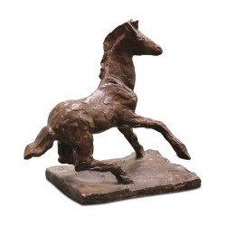 Ein bronzenes „Fohlen“, signiert von Pierre Blanc. (1902 - 1986)