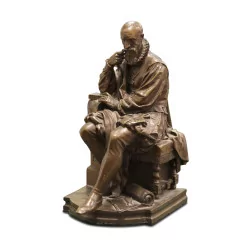 Un bronze "Ambroise Paré" signé Ferdinand Barbedienne