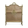 Ein Kaminschirm im Louis-XVI-Stil mit reich geschnitztem Band aus vergoldeter Bronze - Moinat - Kaminschirme