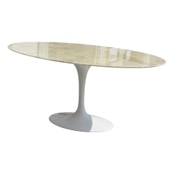 Table Tulip Knoll d Eero Saarinen en marbre