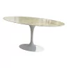 An “Eero Saarinen” table with white marble top - Moinat - Dining tables