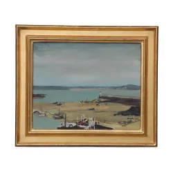 A painting signed Jacques F Fuchs