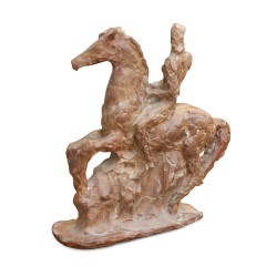 Eine Terrakotta-Skulptur, signiert von Pierre Blanc
