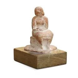 Une sculpture en terre cuite signé Pierre Blanc