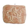 A \"Horseman\" terracotta bas-relief signed Pierre Blanc - Moinat - Wall decoration, Hanging consoles