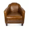 A Gentleman Whiskey calfskin armchair - Moinat - Armchairs
