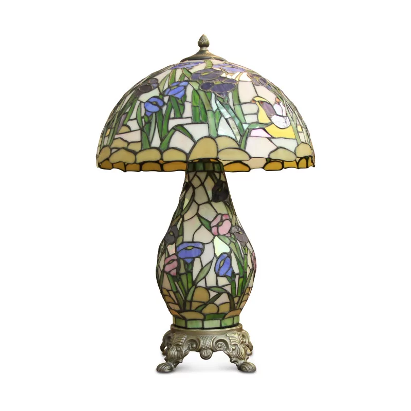 A \"Tiffany\" style lamp - Moinat - Table lamps