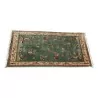 thick carpet with Japanese decorations in green, pink, white, - Moinat - Rugs