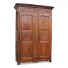 A molded walnut cabinet with a wardrobe - Moinat - Cupboards, wardrobes