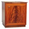 A chest of drawers in flamed mahogany - Moinat - End tables, Bouillotte tables, Bedside tables, Pedestal tables