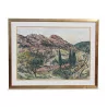 Ein Gemälde „Provenzalisches Dorf“, signiert Dunoyer - Moinat - Gemälden - Landschaften