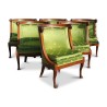 A set of six “Consulate Chauffeuse” chairs in mahogany - Moinat - Chairs