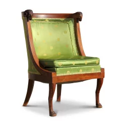 A set of six “Consulate Chauffeuse” chairs in mahogany