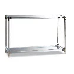 Une console en Plexiglas transparent
