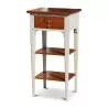 A glass of water drawer bedside table in cherry wood with gray body - Moinat - End tables, Bouillotte tables, Bedside tables, Pedestal tables