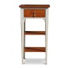 A glass of water drawer bedside table in cherry wood with gray body - Moinat - End tables, Bouillotte tables, Bedside tables, Pedestal tables